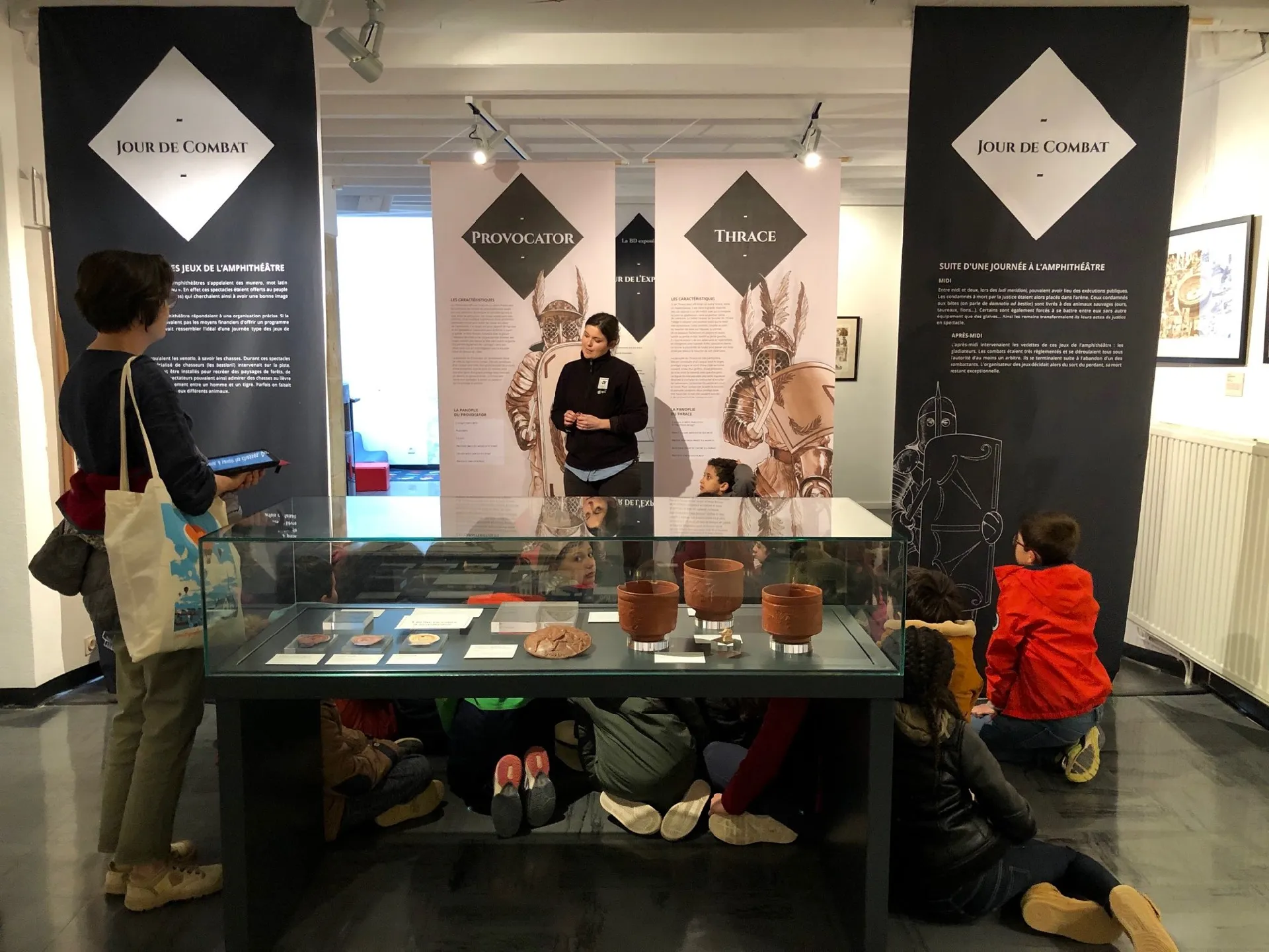 L'expo "BD et gladiateurs dans la série Arelate" (2019)